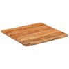 vidaXL Bordplate 80x80x3,8 cm firkantet heltre akasie naturlig kant