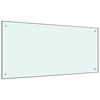 vidaXL Kj&oslash;kkenplate melkefarget 120x60 cm herdet glass