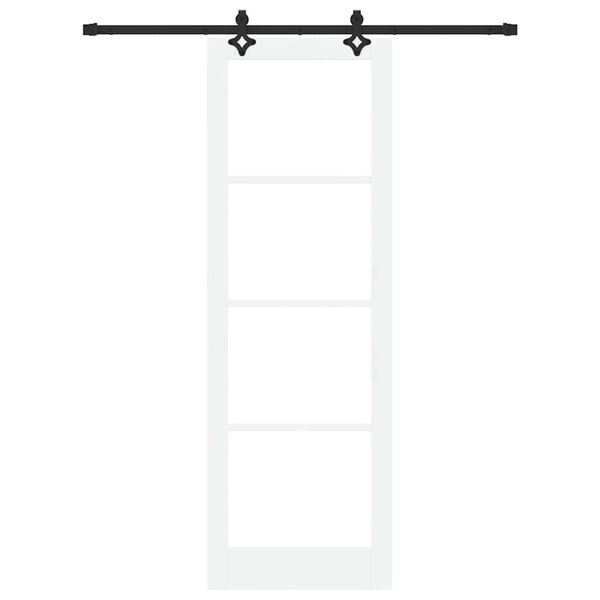 vidaXL Skyved&oslash;r ORKDAL Hvit og svart 78 x 232 cm