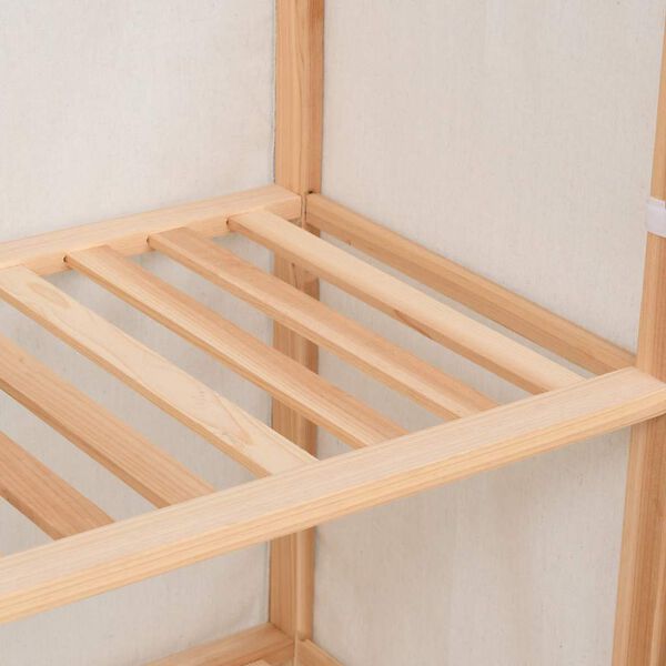 vidaXL Garderobeskap 3 etasjer 79x40x170 cm