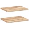 vidaXL Flytende hyller 2 stk 60x30x2 cm ubehandlet heltre akasie