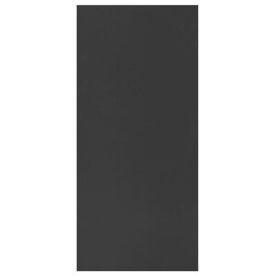 vidaXL Bokhylle/skjenk svart 66x30x130 cm sponplate
