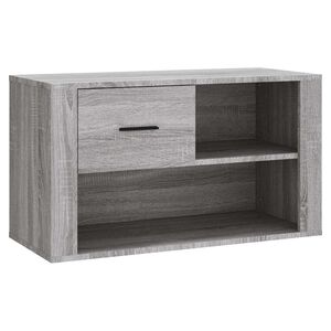 vidaXL Skoskap gr&aring; sonoma 80x35x45 cm konstruert tre