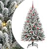 vidaXL Kunstig juletre 150 cm 150 LED-lys Varmhvit PVC og st&aring;l