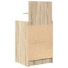 vidaXL Nattbord med 2 skuffer sonoma eik 38x34x80 cm