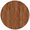 vidaXL Bordplate &Oslash; 90 x 2,5 cm Rund Massivt Eiketre Lys Brun