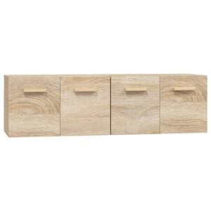 vidaXL Veggskap 2 stk sonoma eik 60x36,5x35 cm konstruert tre
