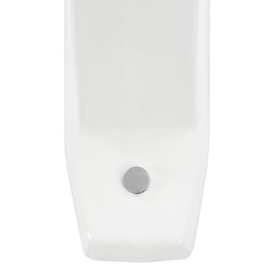 vidaXL Veggmontert urinal innsynsskjerm hvit