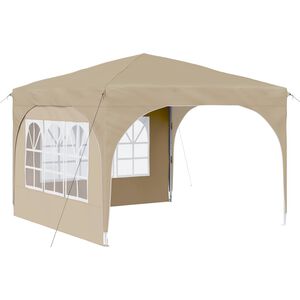 vidaXL Pop-up Festtelt 290 x 290 x 245 cm Krem