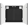 vidaXL Dartbrettskap Svart 56 x 12 x 63 cm Konstruert tre