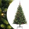 vidaXL Kunstig Hengt Julegran med 150 LED-lys Gr&oslash;nn 150 cm PVC og PE