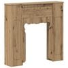 vidaXL Peisramme Artisan eik 93 x 20 x 89 cm Konstruert tre