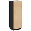 vidaXL Highboard svart 37x34x110 cm heltre furu