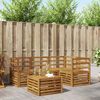 vidaXL Sofasett 5 pcs Naturlig Solid akasietre