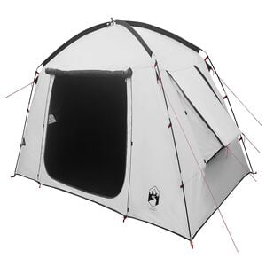 vidaXL Hyttetelt 3-personers Hvit Blackout Polyester