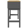 vidaXL Konsollbord FLORO gr&aring; 89,5x36,5x73 cm heltre furu