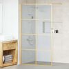 vidaXL Walk-in Dusjvegg Gull 115 x 195 cm herdet glass