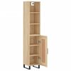 vidaXL Highboard sonoma eik 34,5x34x180 cm konstruert tre