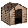 vidaXL Hundehus brun 86x84x82 cm polypropylen
