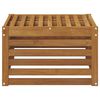 vidaXL Ute fotst&oslash;tte Solid akasietre Naturlig 59 x 59 x 37 cm