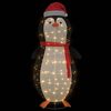 vidaXL Snø Pingvin Figur med 600 LED Varmhvit 78 x 88 x 180 cm stoff