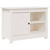 vidaXL TV-benk hvit 70x36,5x52 cm heltre furu