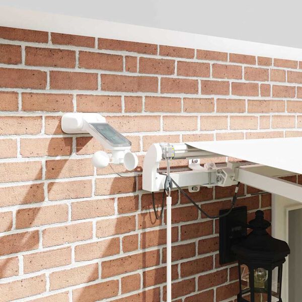 vidaXL Innvendbar Markise Hvit 500 &times; 350 cm Polyester og Metall