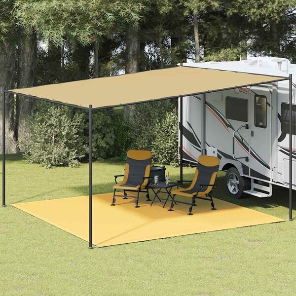 vidaXL Teltteppe 400x400 cm beige