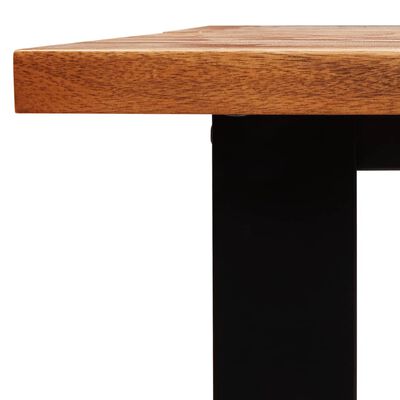 vidaXL Spisebord med naturlig kant 140x80x75 cm heltre akasie