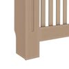 vidaXL Radiator Deksel 2 pcs Brun 112 x 19 x 81,5cm Konstruert tre