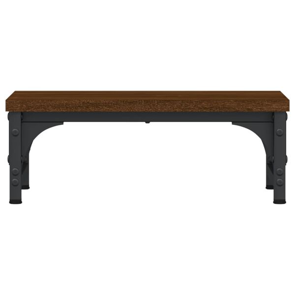 vidaXL Skjermstativ brun eik 37x23x14 cm konstruert tre