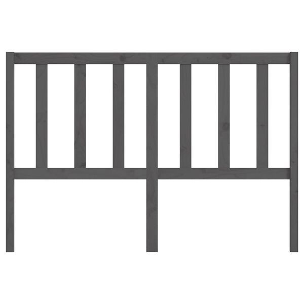 vidaXL Sengegavl grå 166x4x100 cm heltre furu
