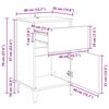 vidaXL Nattbordskap Artisan Eik 40 x 35 x 70 cm Konstruert tre