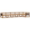 vidaXL Utend&oslash;rs sofa-sett 6 pcs Naturlig Solid akasietre