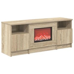 vidaXL Elektrisk peis Sonoma 98 x 28,5 x 40,5 cm Konstruert tre