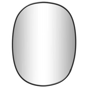 vidaXL Veggspeil svart 30x25 cm