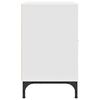 vidaXL Nattbord med skuff 2 pcs Hvit 49 x 36 x 61 cm Konstruert tre
