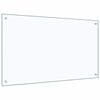 vidaXL Kjøkkenplate gjennomsiktig 100x60 cm herdet glass