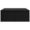 vidaXL Kaffebord med skuff Svart eik 80 x 80 x 31 cm Konstruert tre