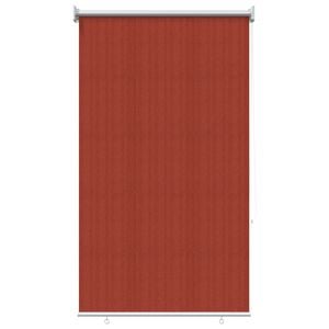 vidaXL Utend&oslash;rs Rullegardin 90% UV-blokk Terracotta 100 x 230 cm HDPE