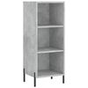 vidaXL Highboard betonggr&aring; 34,5x34x180 cm konstruert tre