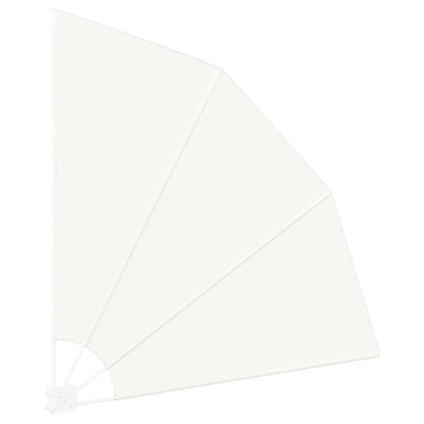 vidaXL Balkong privat skjerm Krem 160 x 160 cm stoff