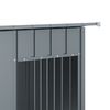 vidaXL Hundehus med tak antrasitt 196x91x110 cm galvanisert stål