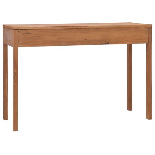 vidaXL Kontorpult 110x40x75 cm heltre teak