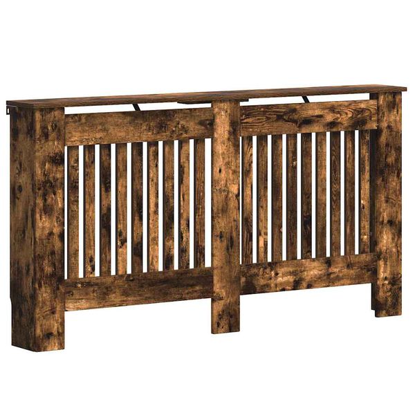 vidaXL Radiator Deksel R&oslash;kt eik 152 x 19 x 81,5 cm Konstruert tre