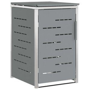 vidaXL Avfallsbeholderoppbevaring Gr&aring; 77,5 x 69 x 112,5 cm