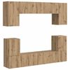 vidaXL TV-benksett 5 stk. Artisan Eik Konstruert tre