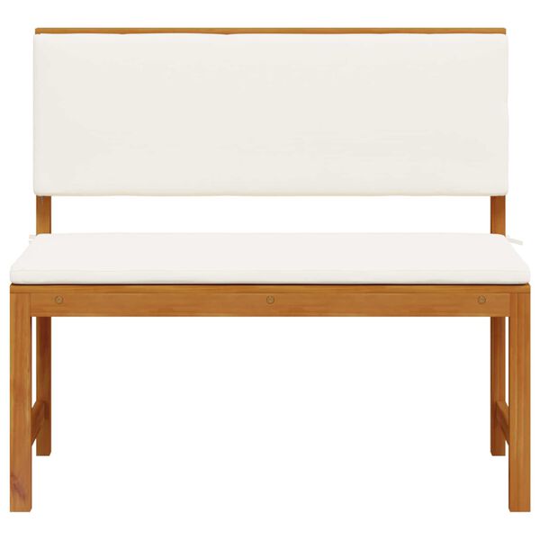 vidaXL Hage Stol med pute Brun 100 x 50 x 91cm Massivt akasietre