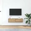 vidaXL TV-skap med skuff artisan eik 100 x 31 x 25,5 cm Konstruert tre