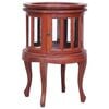 vidaXL Vitrineskap brun 50x50x76 cm heltre mahogni